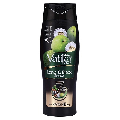 India Desire : Buy Dabur Vatika Long & Black Shampoo - Power of 7 Natural  Ingredients - 440 ml at Rs. 114 from Amazon [MRP Rs 190]